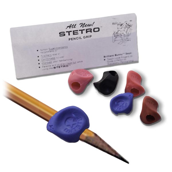 Stetro Pencil Grips Assorted Colors 36 per bag 